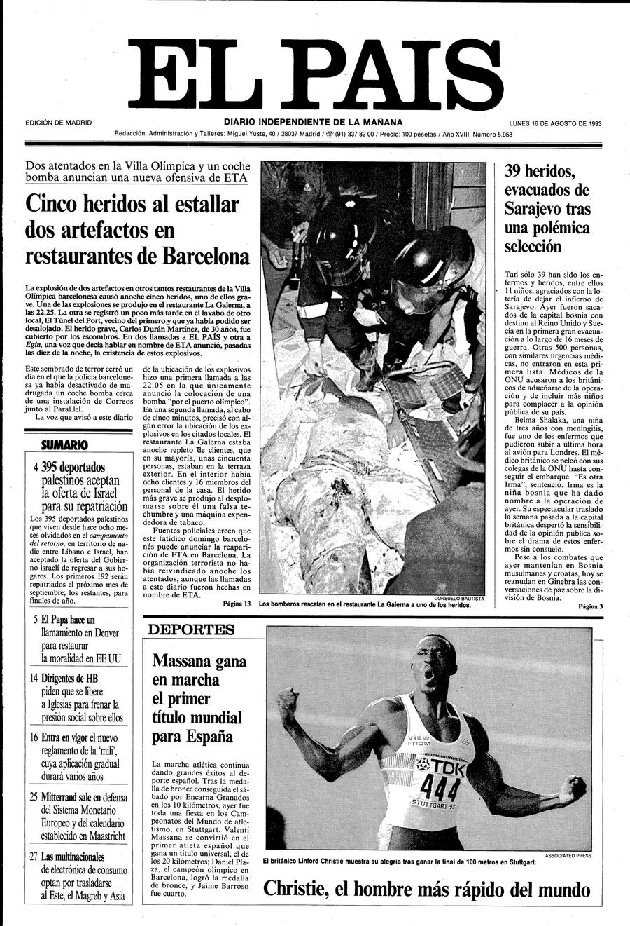 16 de Agosto de 1993