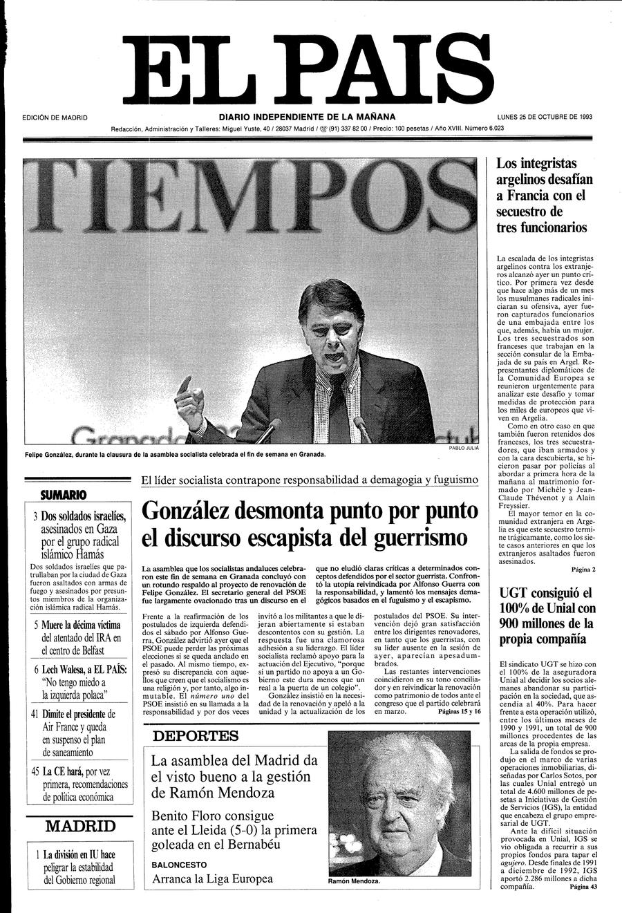 25 de Octubre de 1993