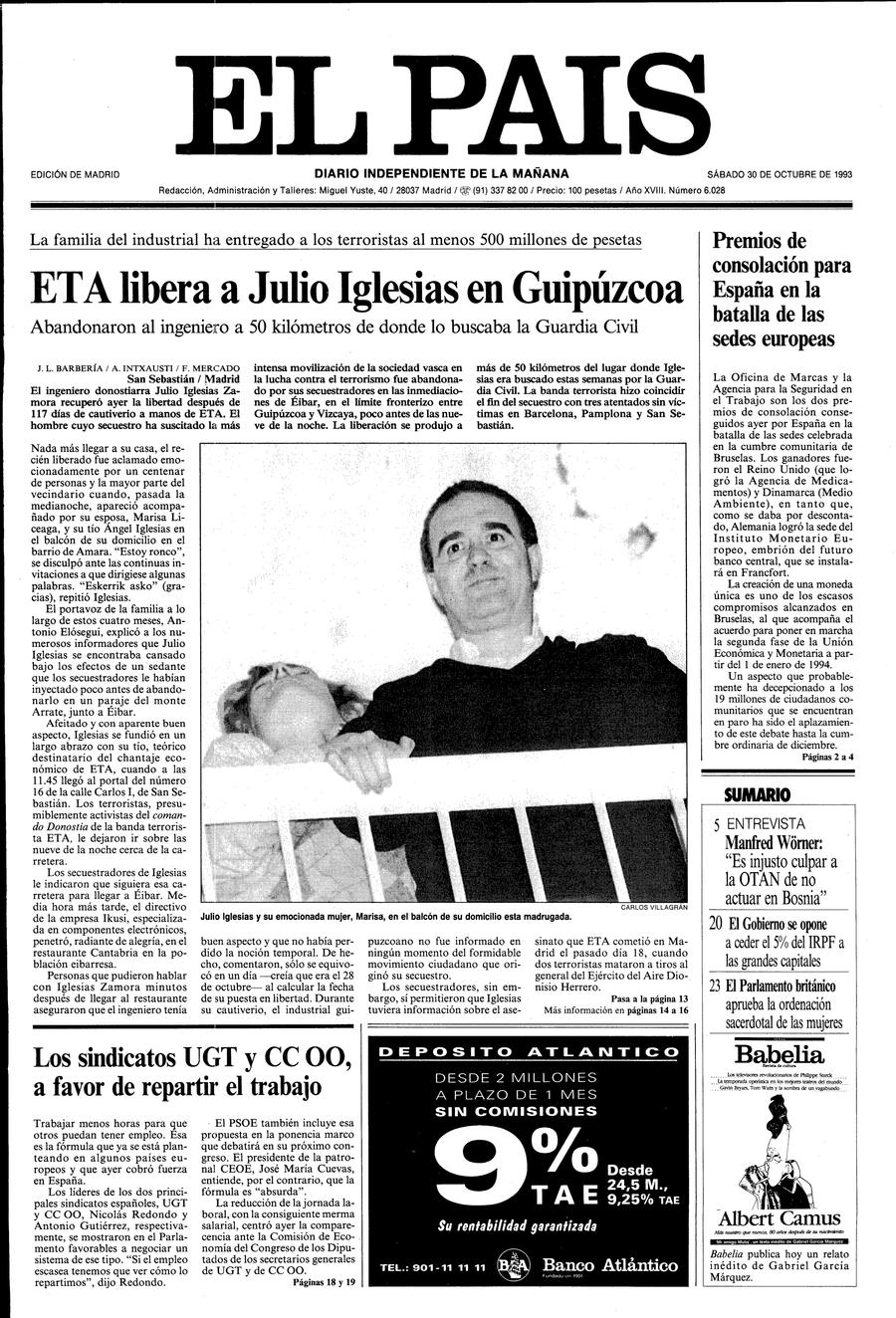 30 de Octubre de 1993