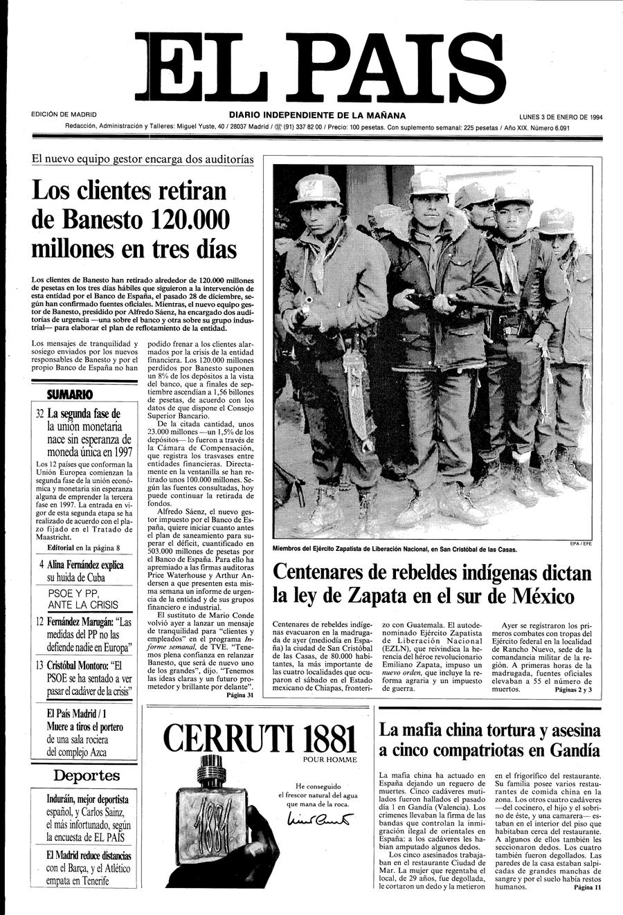 3 enero 1994