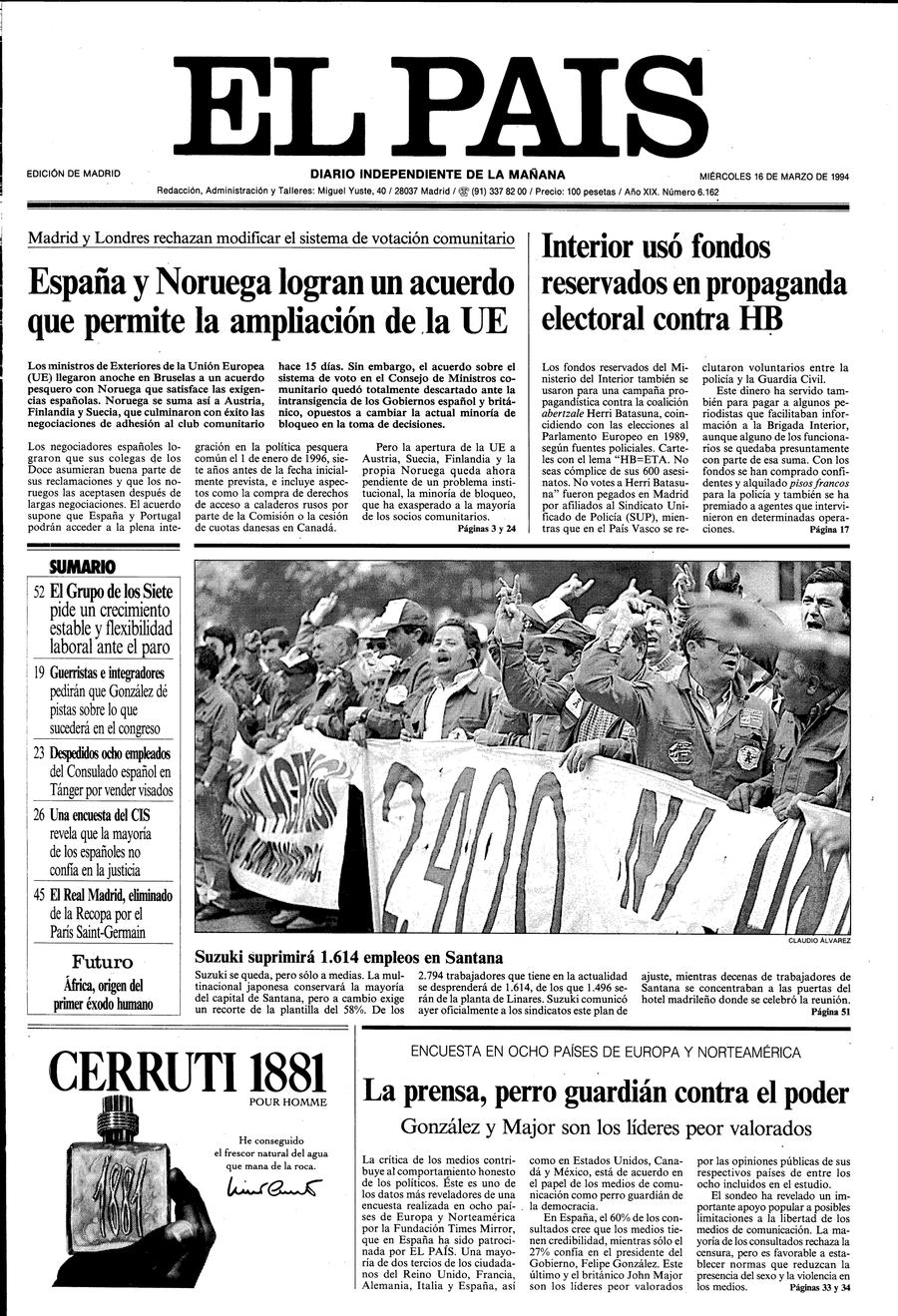 16 de Marzo de 1994