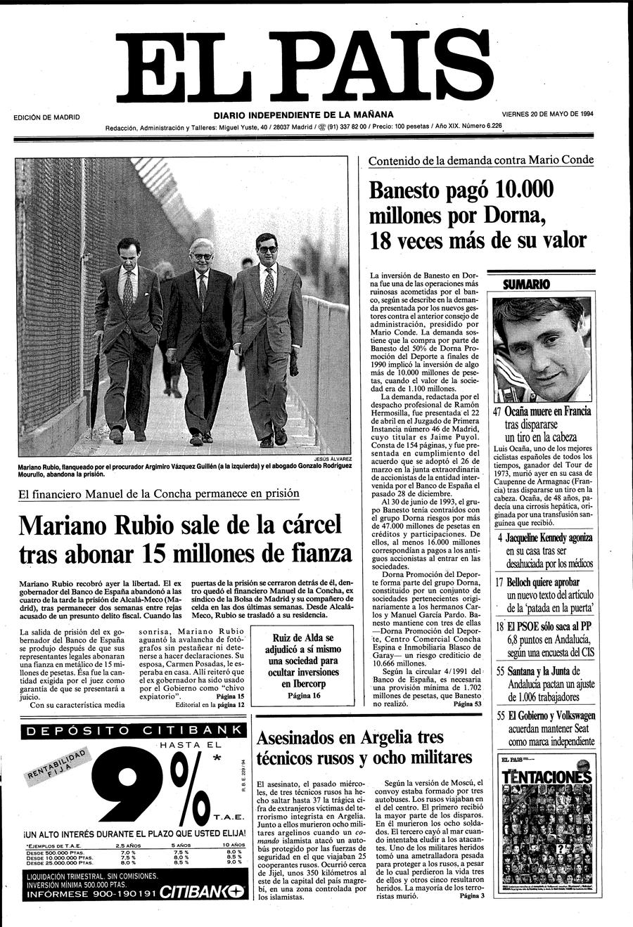 20 de Mayo de 1994