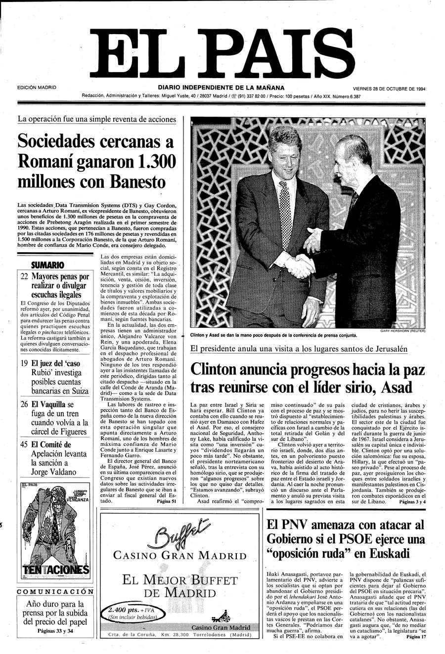 28 de Octubre de 1994