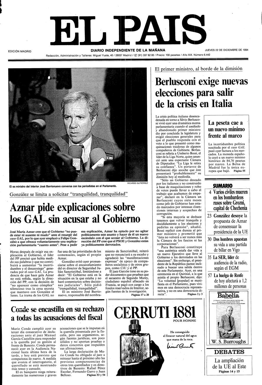 22 de Diciembre de 1994