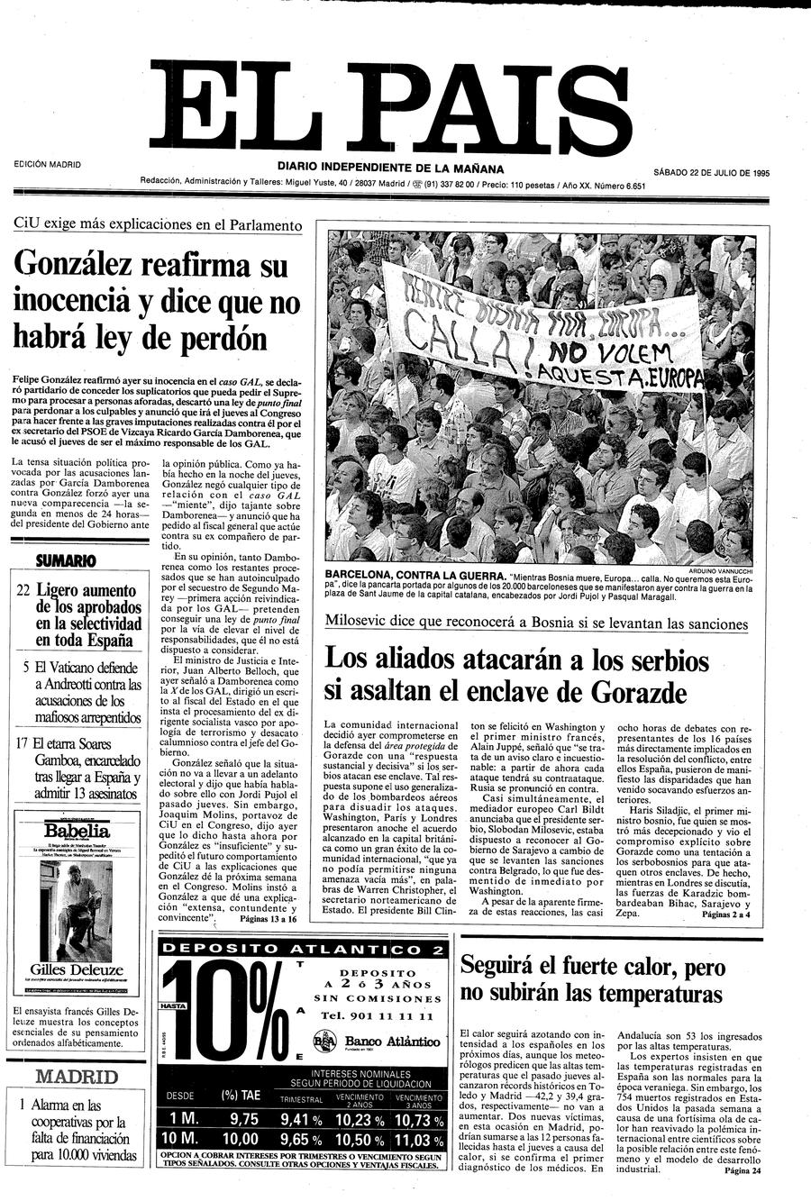 22 de Julio de 1995