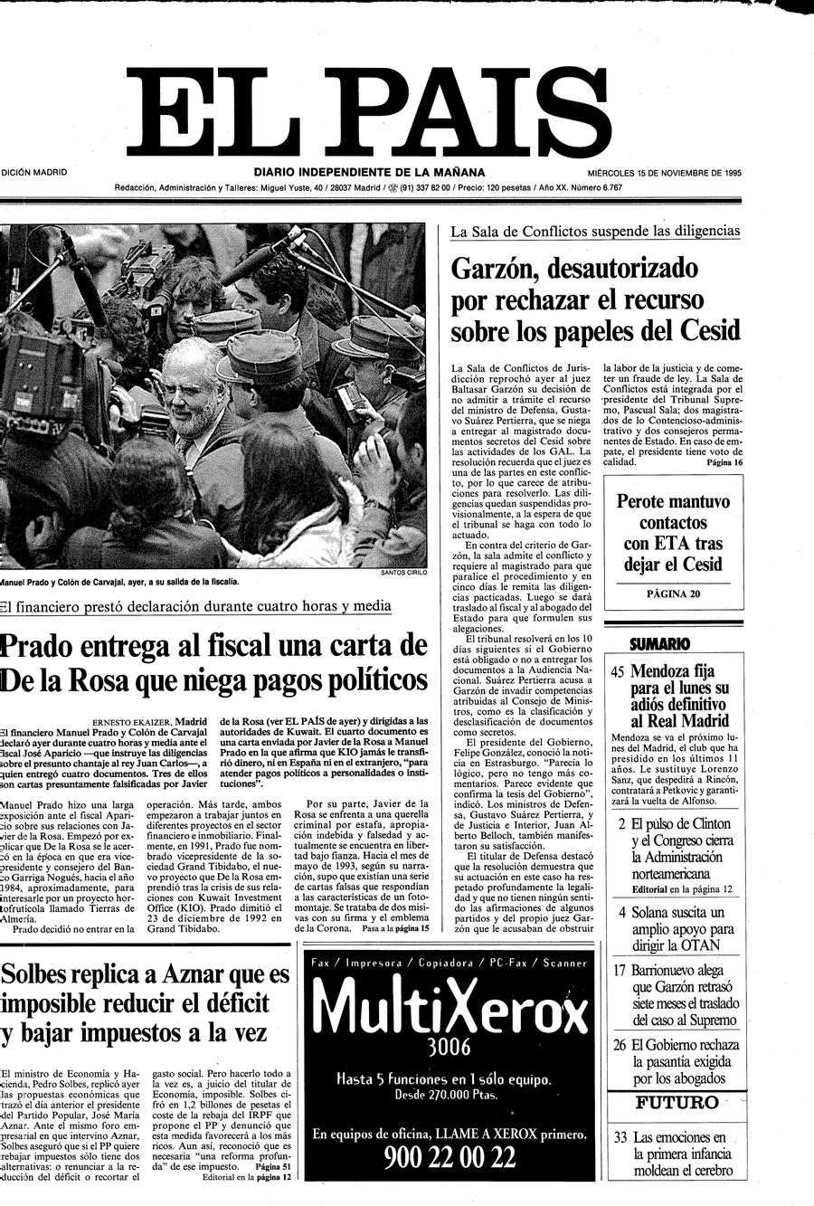 15 de Noviembre de 1995