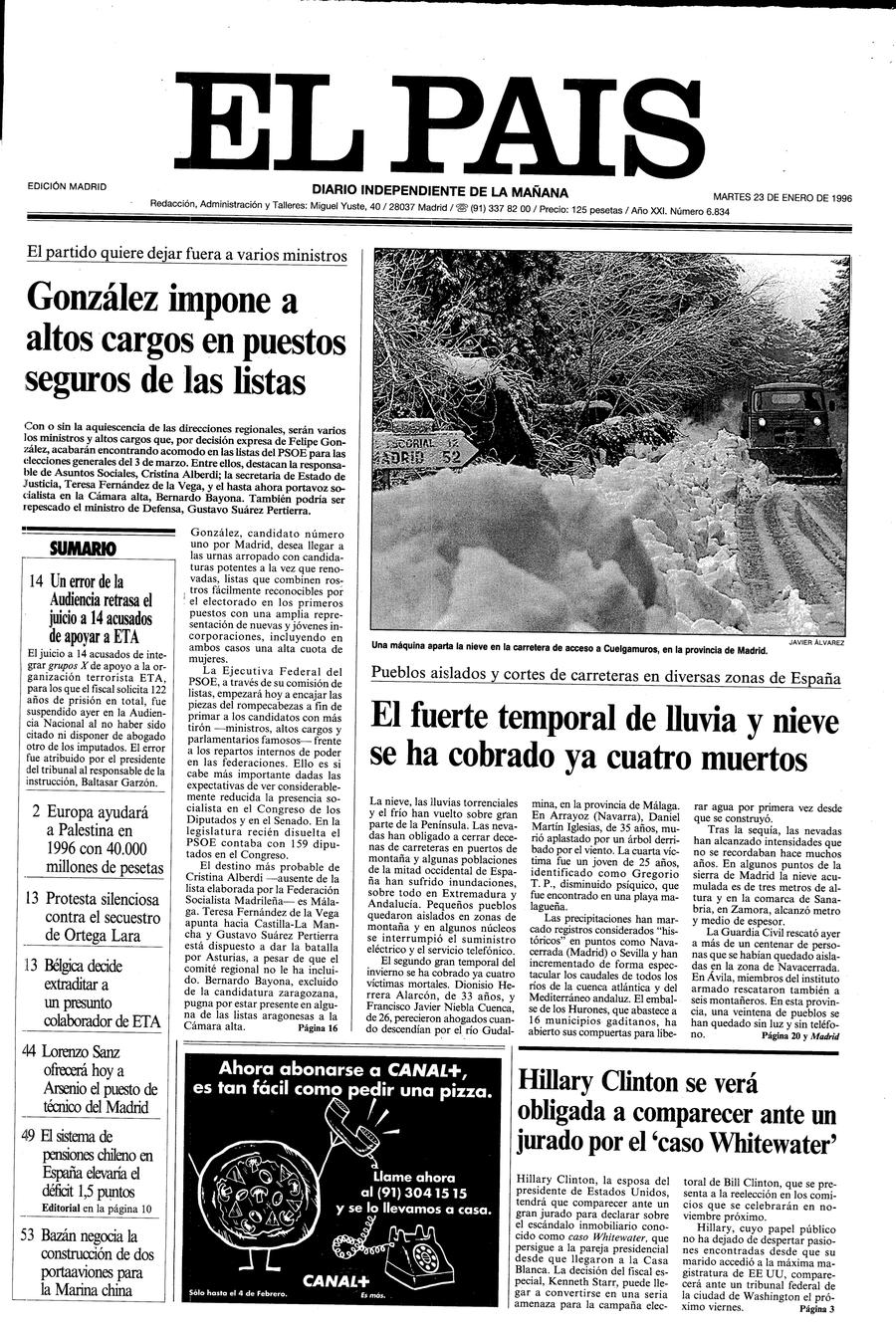23 enero 1996