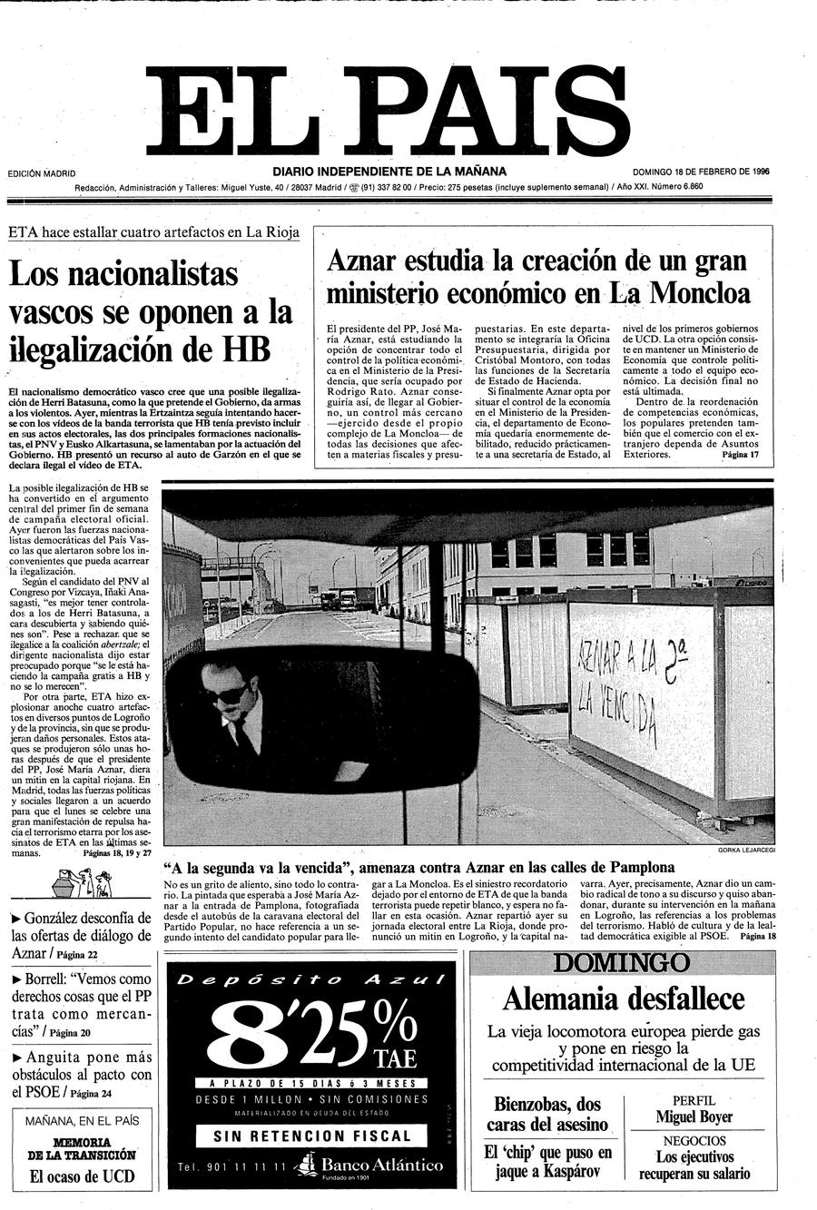 18 de Febrero de 1996
