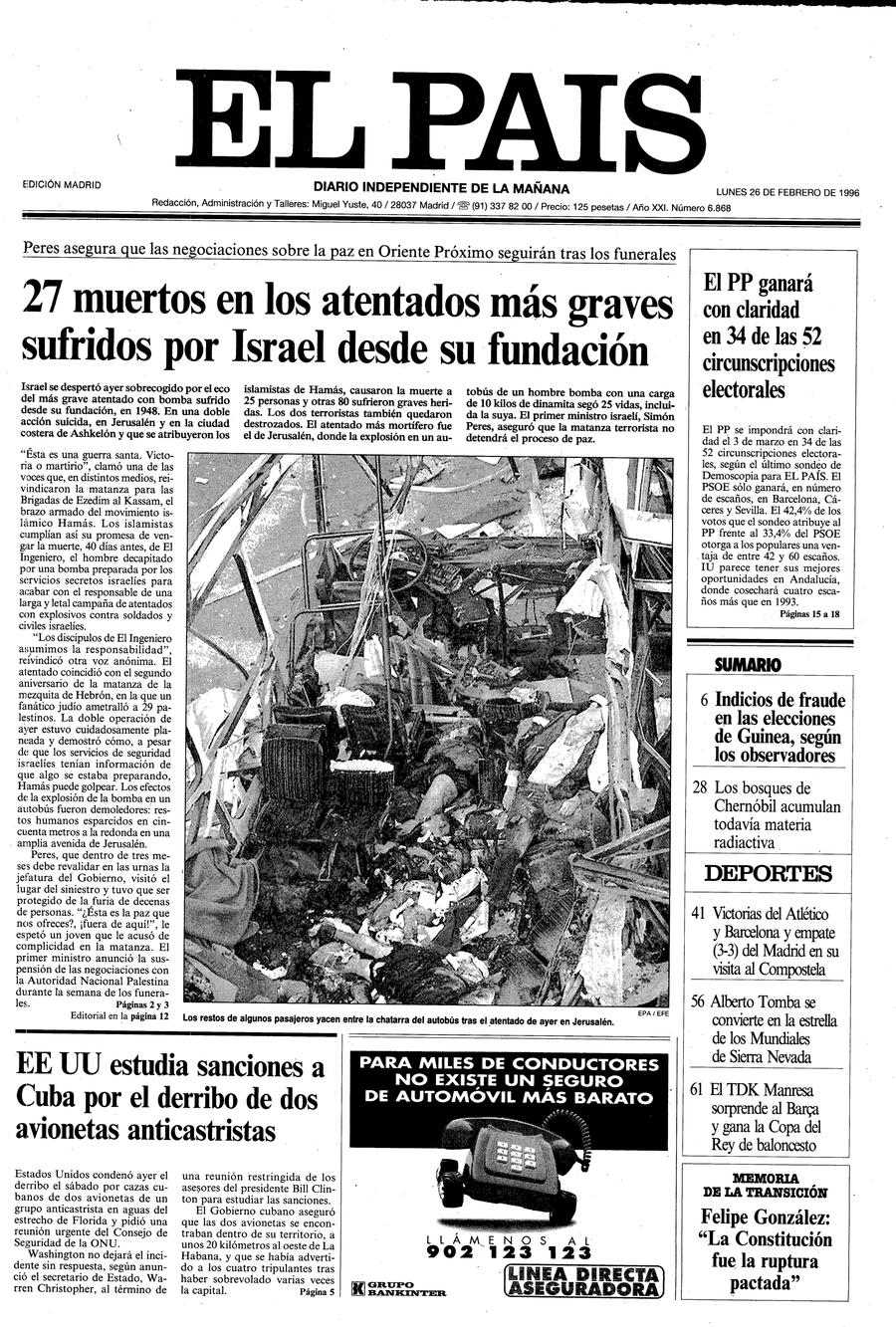 26 de Febrero de 1996