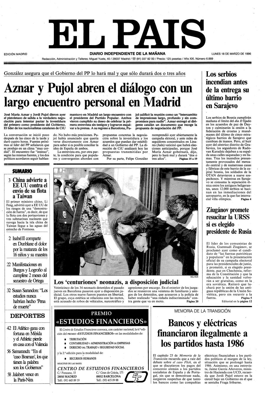 18 de Marzo de 1996