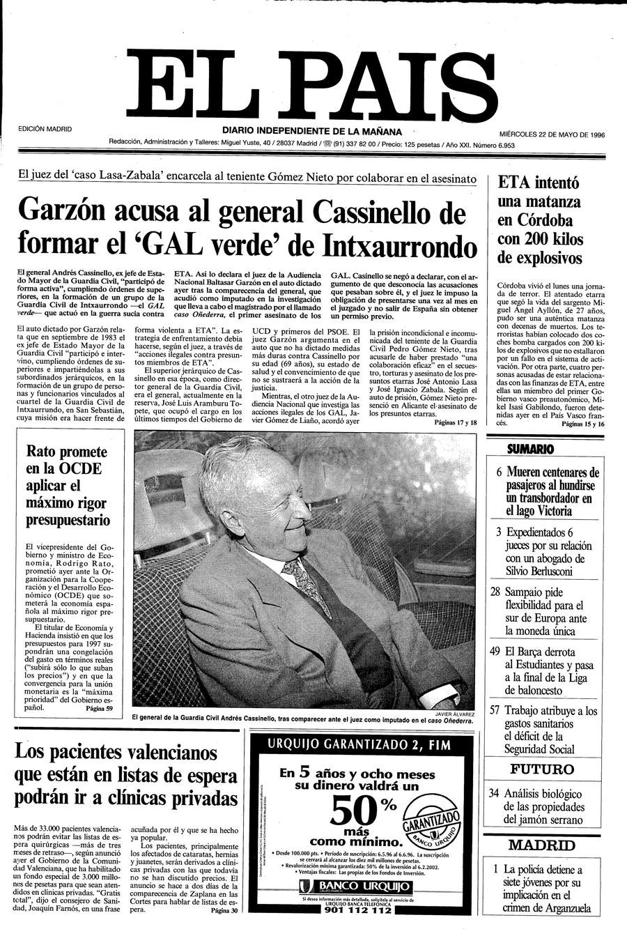 22 de Mayo de 1996