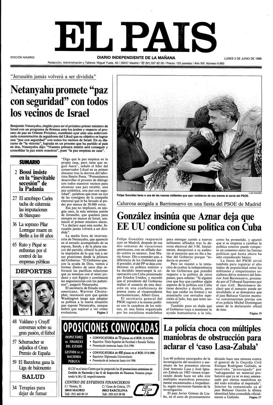 3 de Junio de 1996