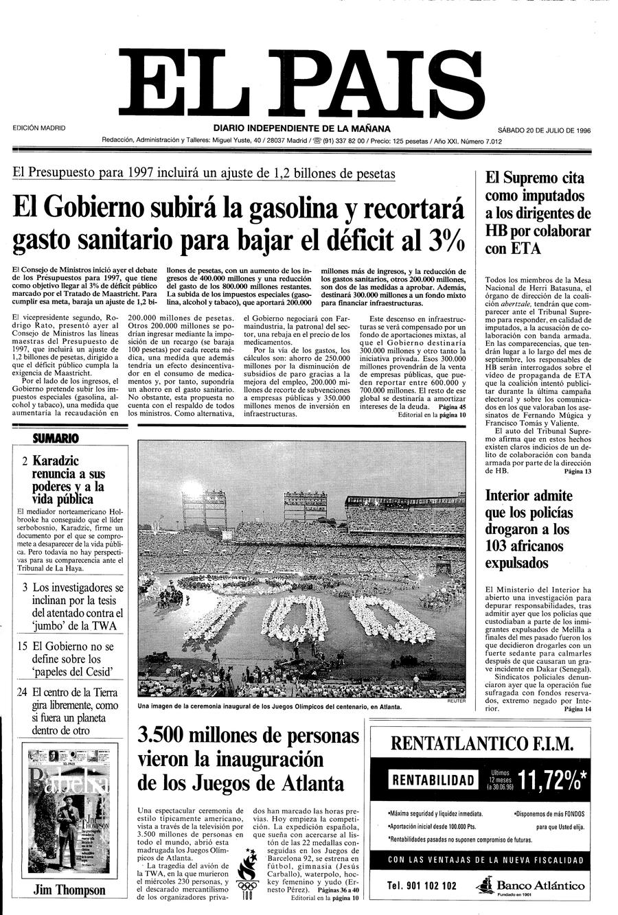 20 de Julio de 1996