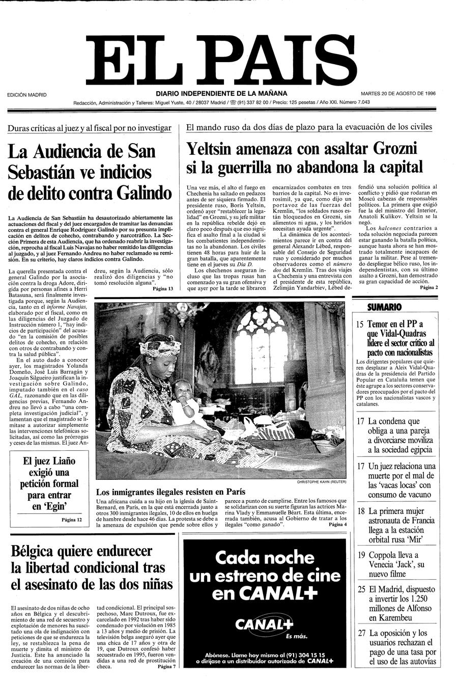20 de Agosto de 1996
