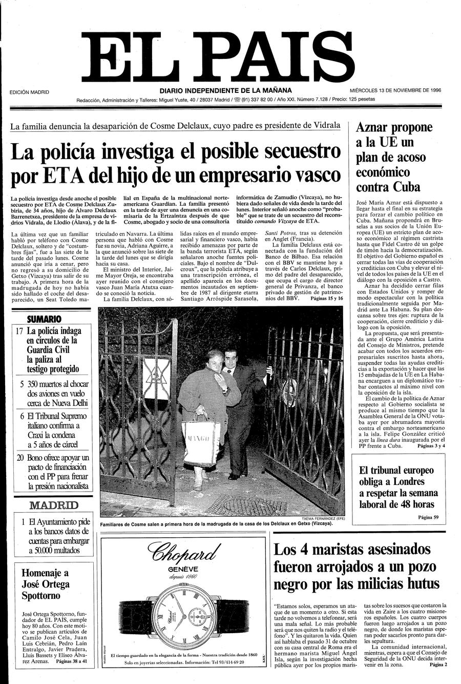 13 de Noviembre de 1996