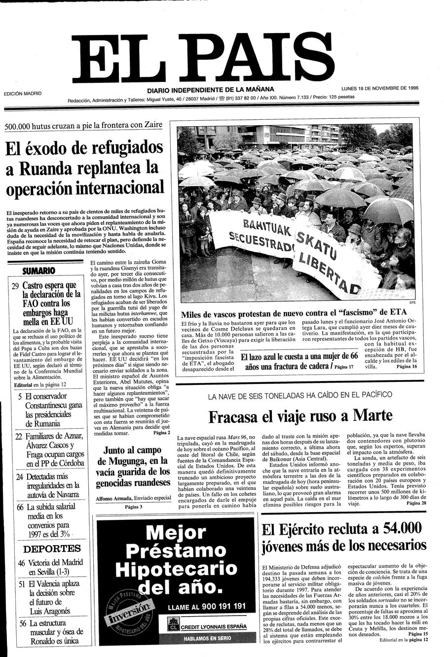 18 de Noviembre de 1996