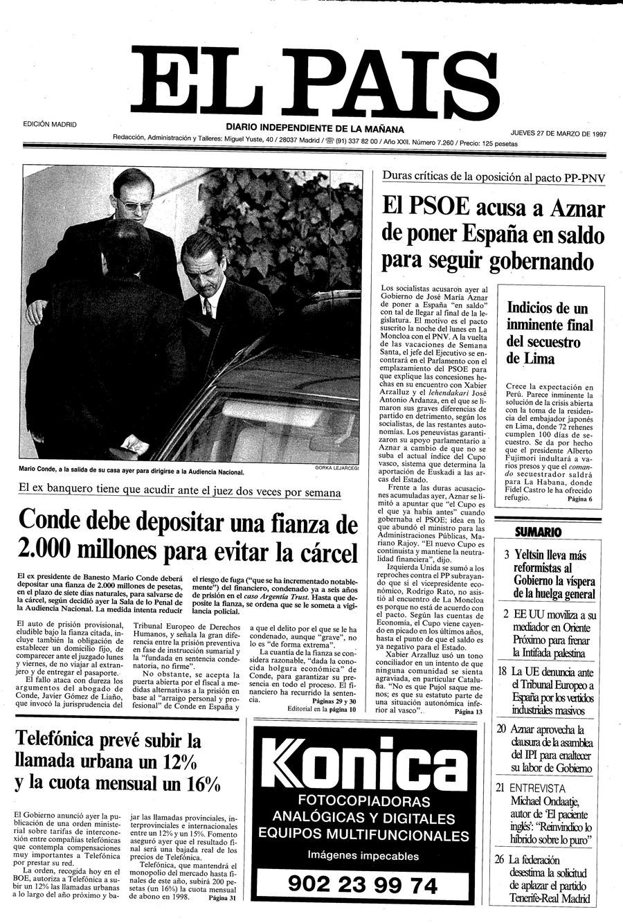 27 de Marzo de 1997