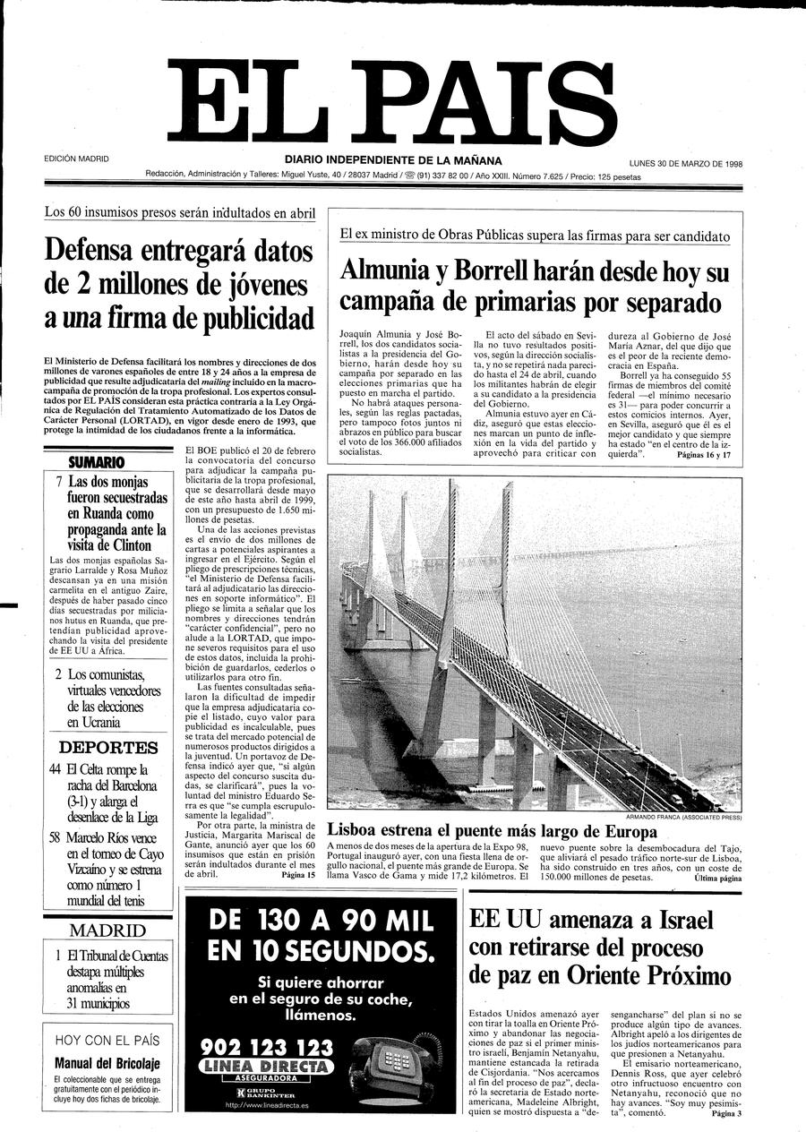 30 de Marzo de 1998