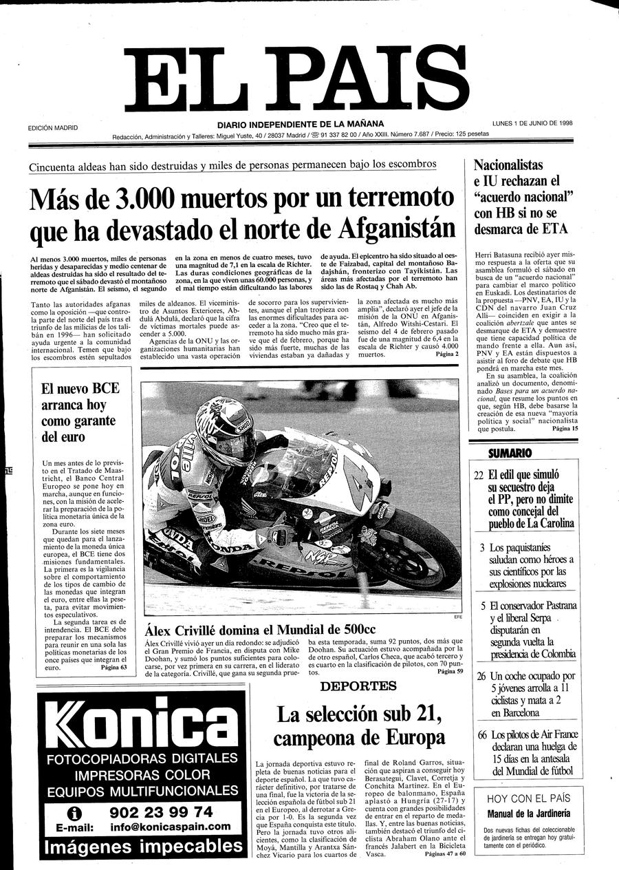 1 de Junio de 1998