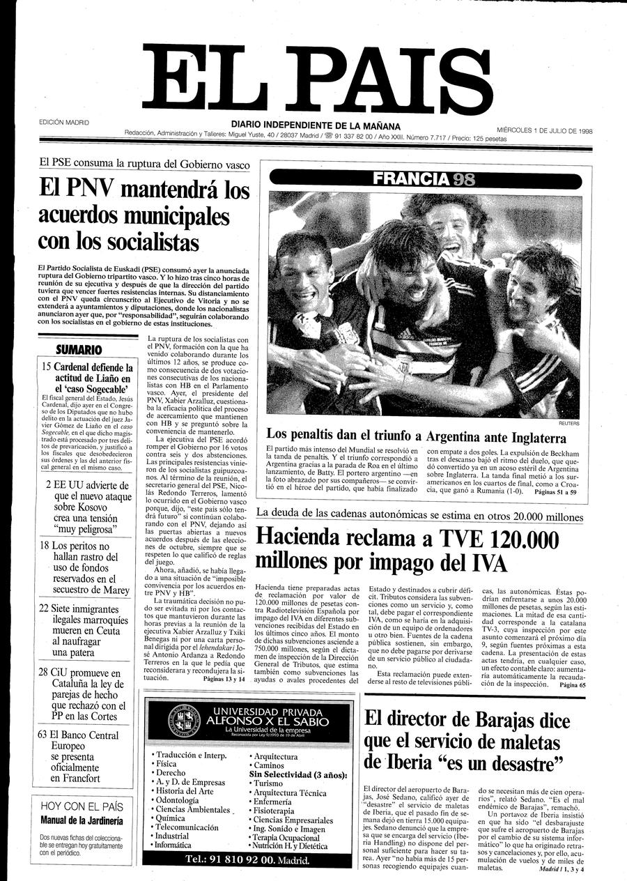 1 de Julio de 1998