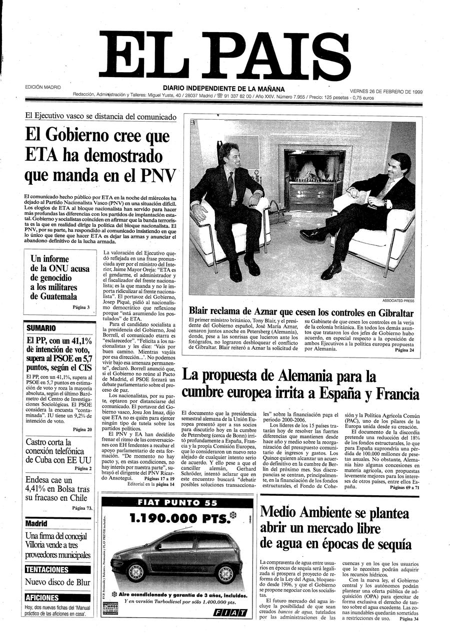 26 de Febrero de 1999
