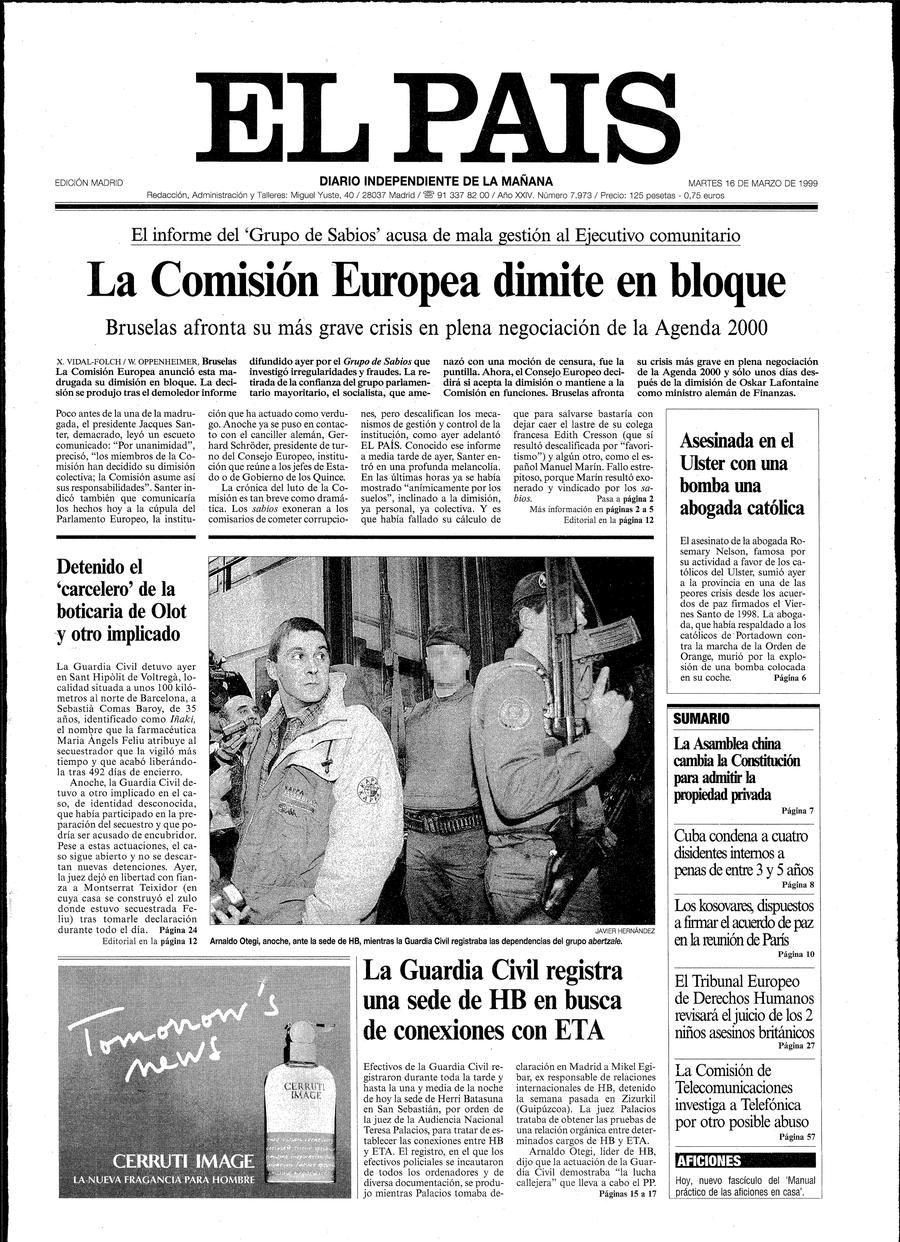 16 de Marzo de 1999