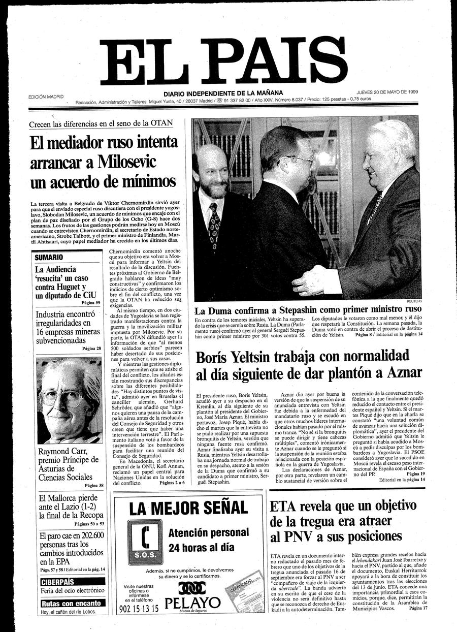 20 de Mayo de 1999