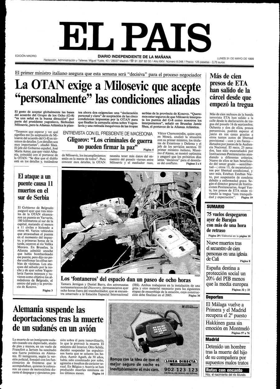 31 de Mayo de 1999