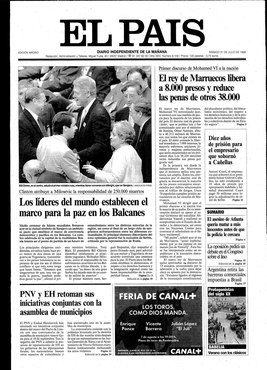 31 de Julio de 1999