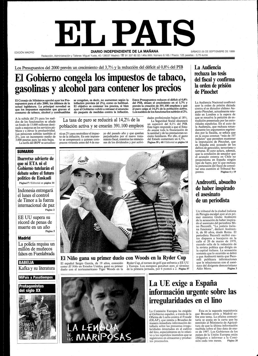 25 de Septiembre de 1999