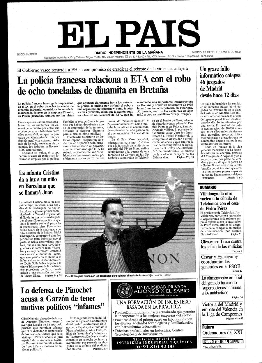 29 de Septiembre de 1999