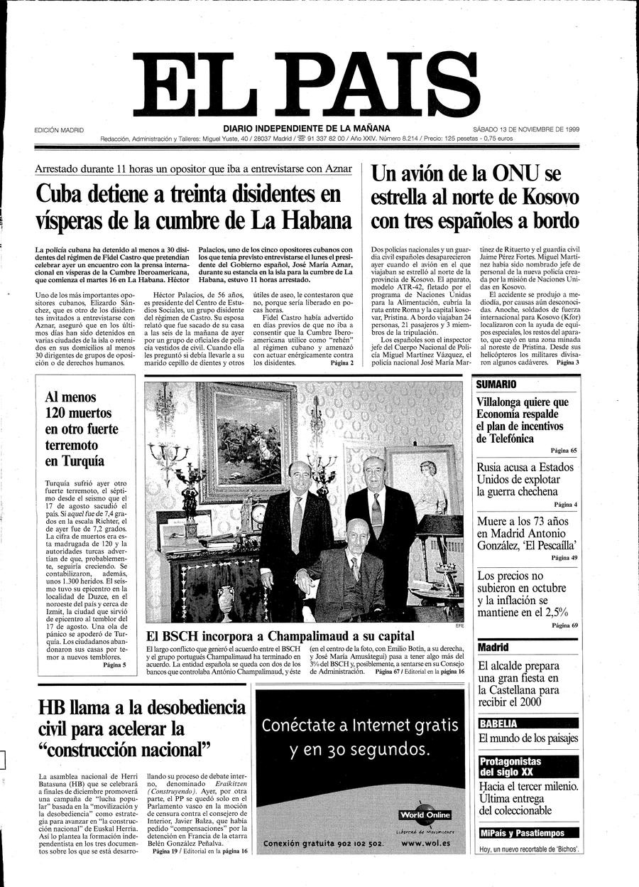 13 de Noviembre de 1999