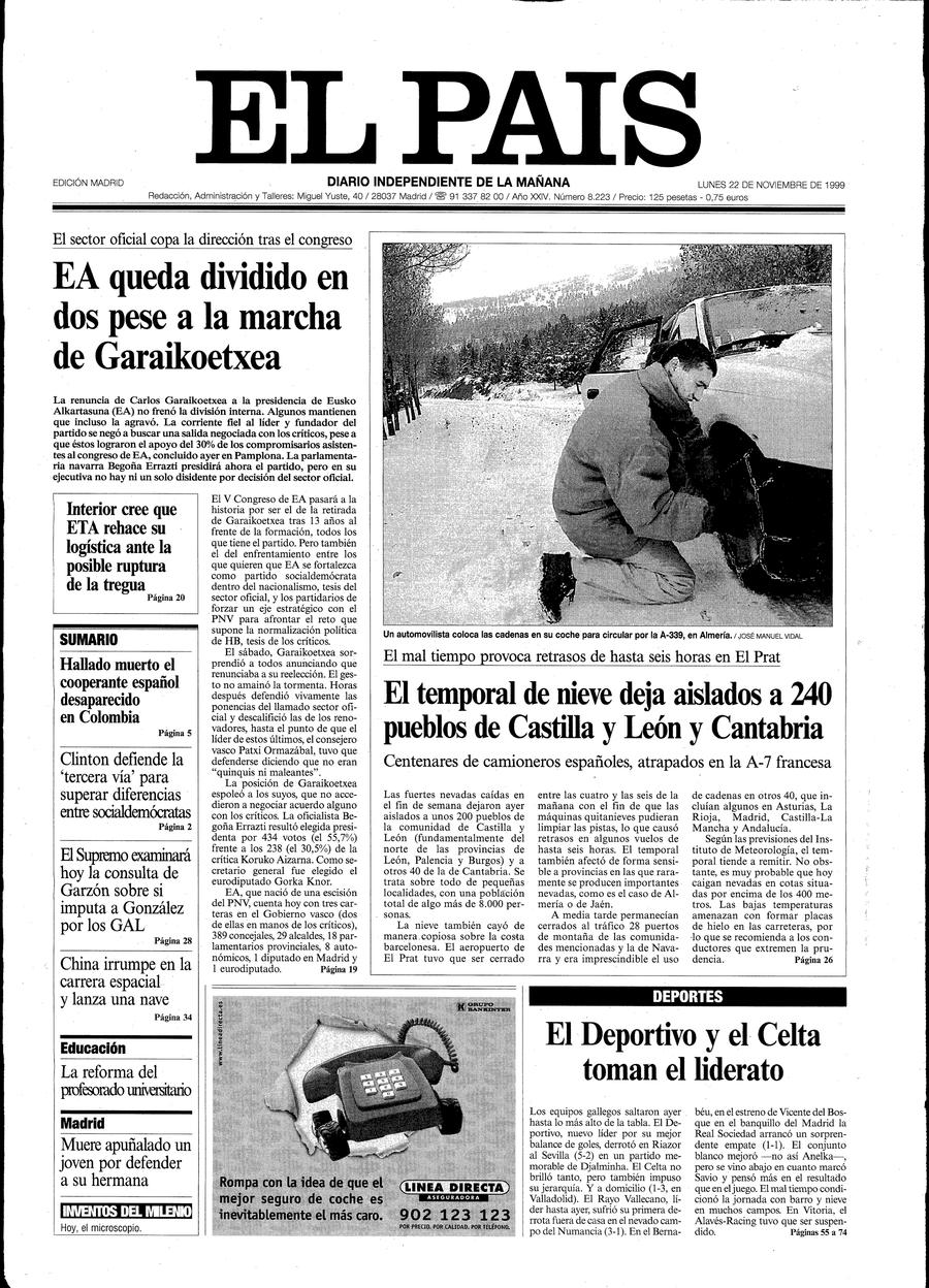 22 de Noviembre de 1999