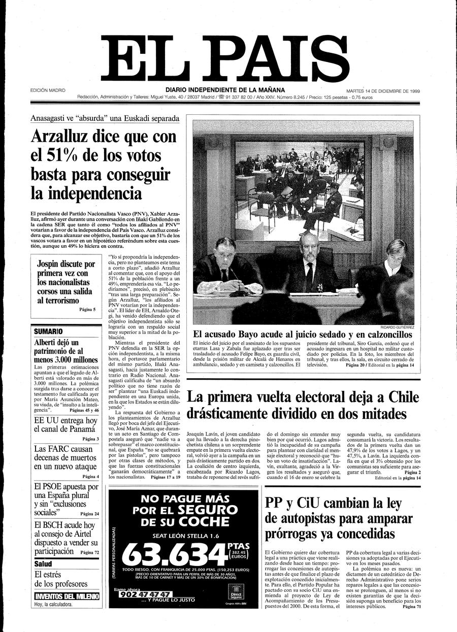 14 de Diciembre de 1999