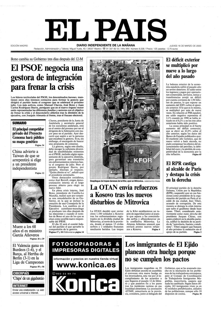 16 de Marzo de 2000
