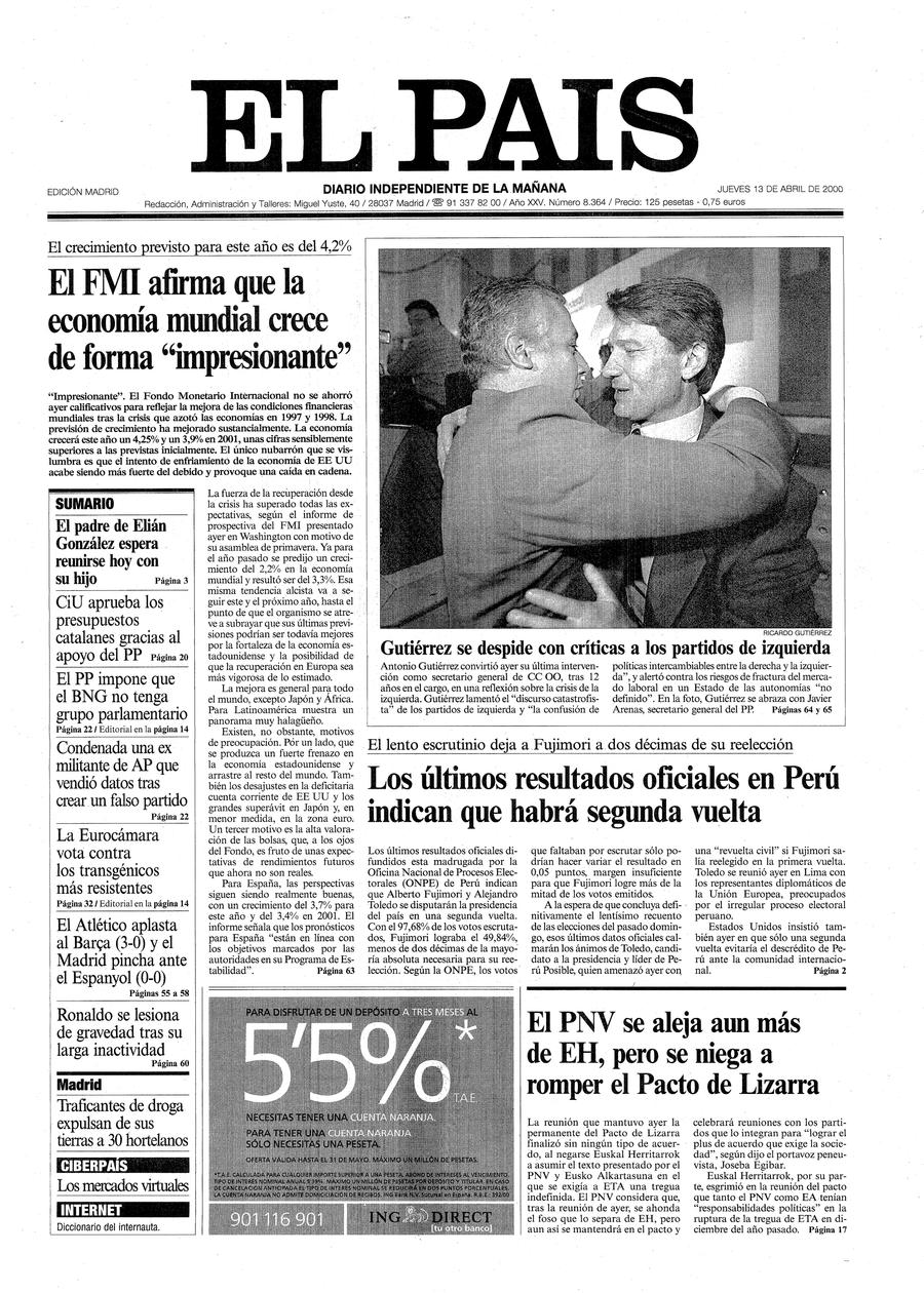 13 de Abril de 2000