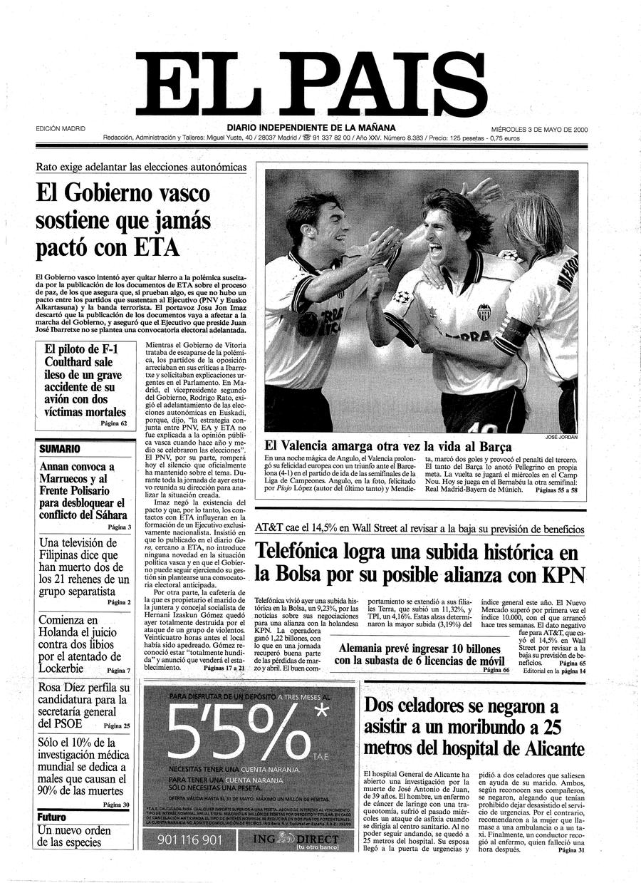 3 de Mayo de 2000