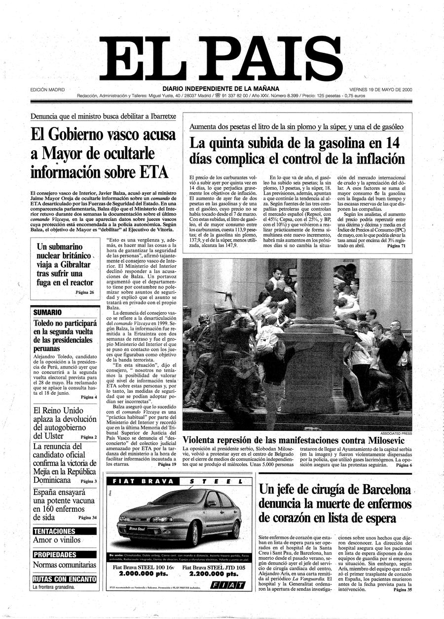 19 de Mayo de 2000