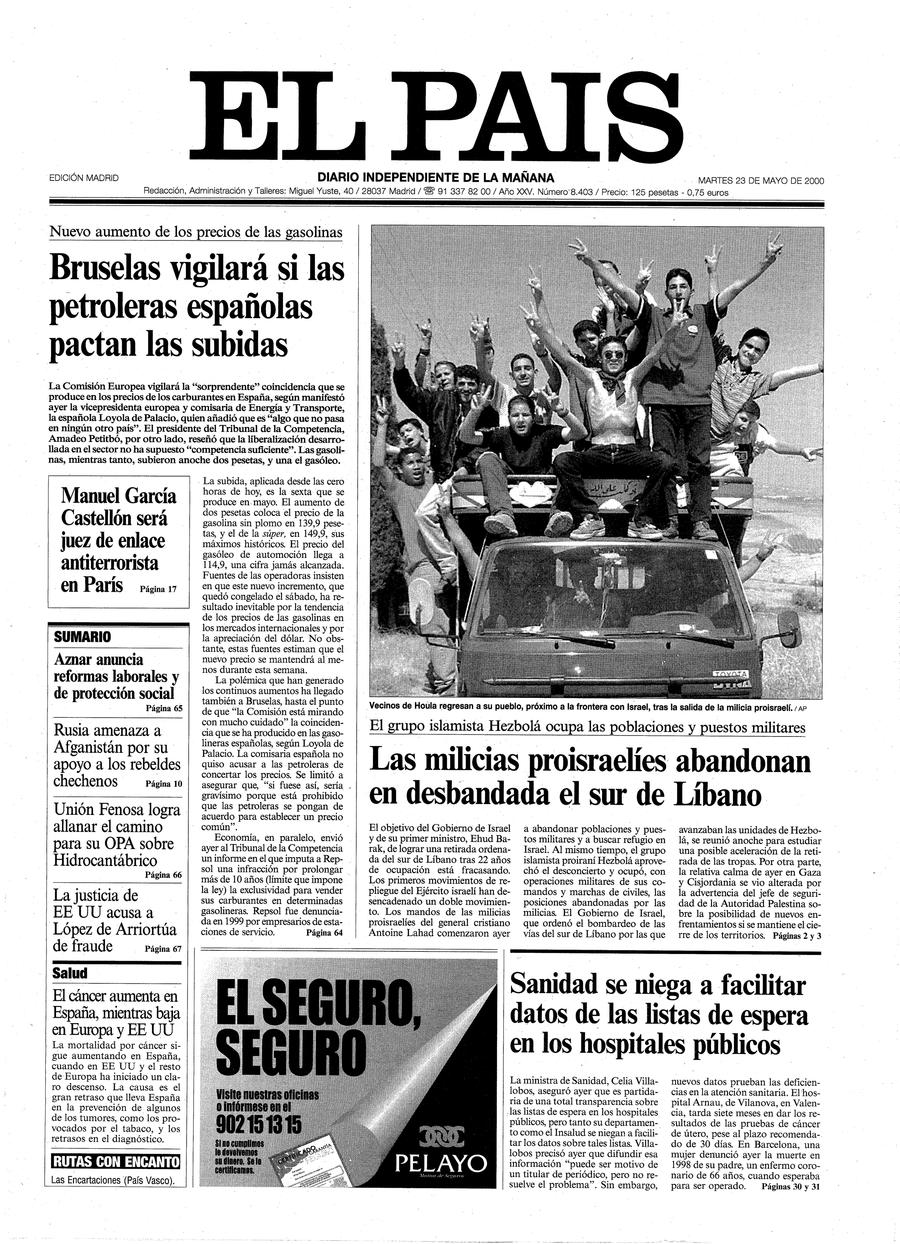 23 de Mayo de 2000