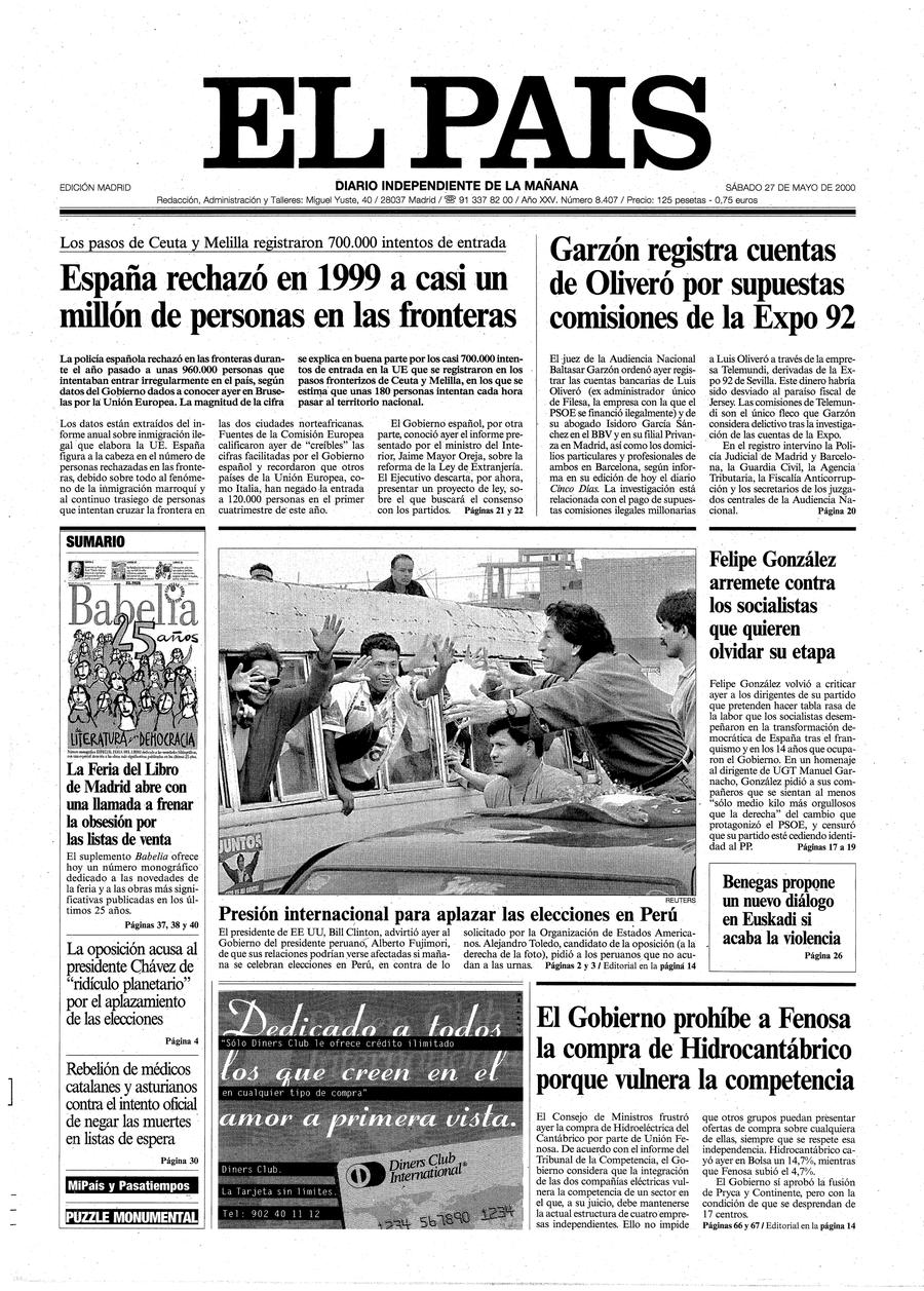 27 de Mayo de 2000