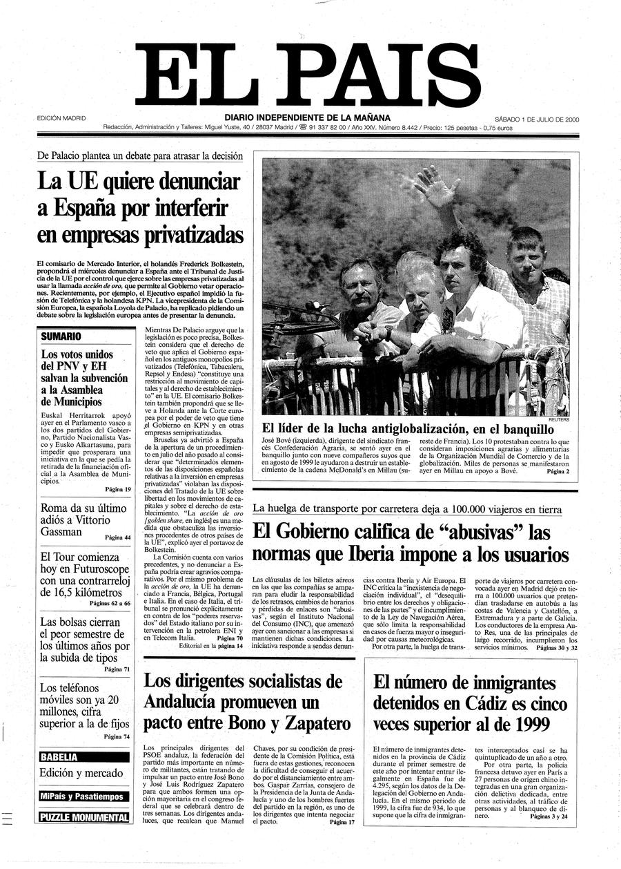 1 de Julio de 2000
