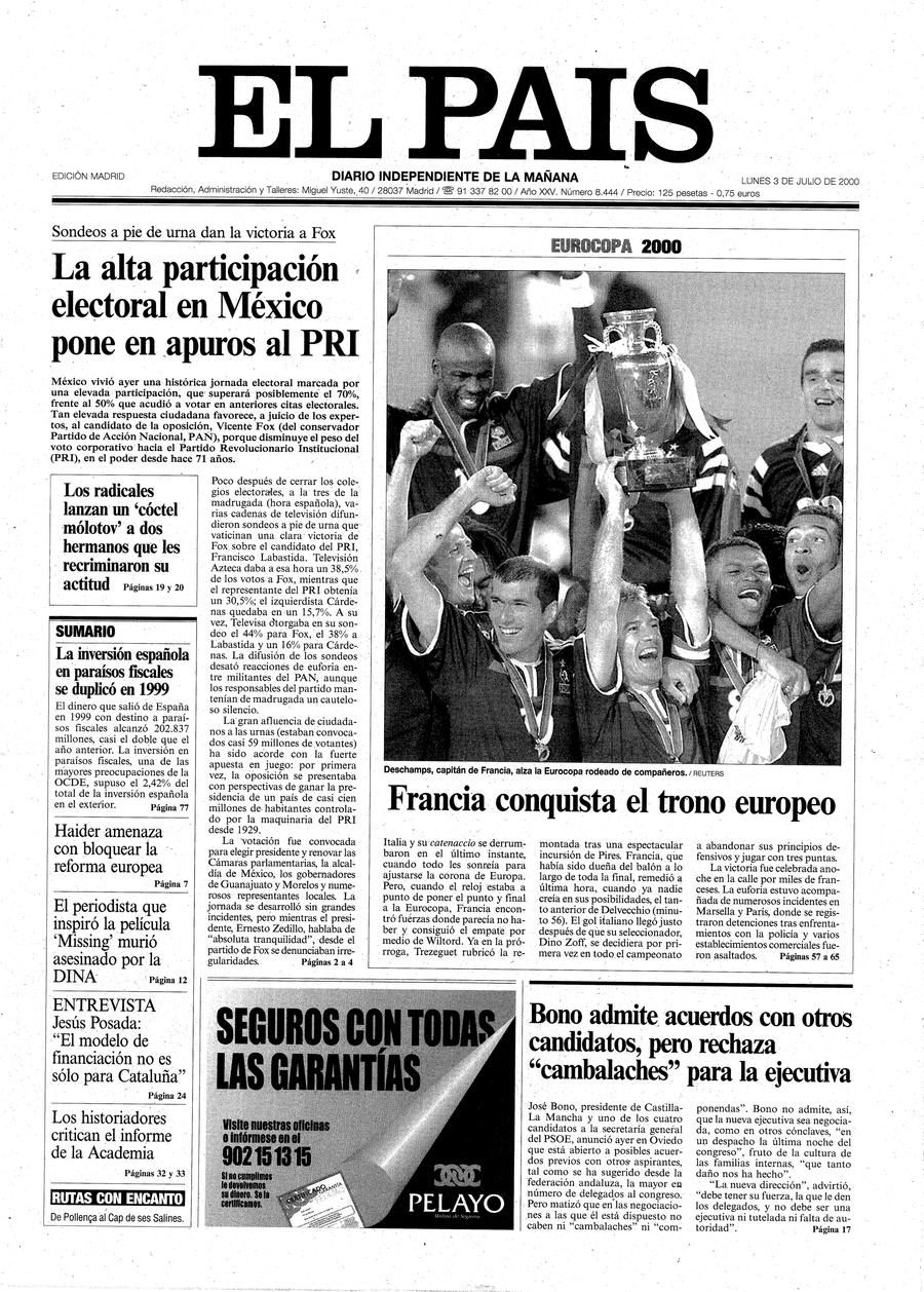 3 de Julio de 2000