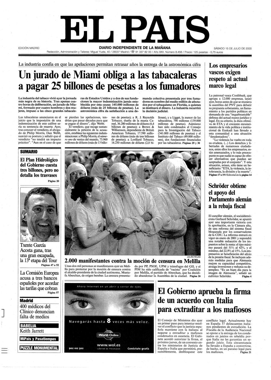 15 de Julio de 2000