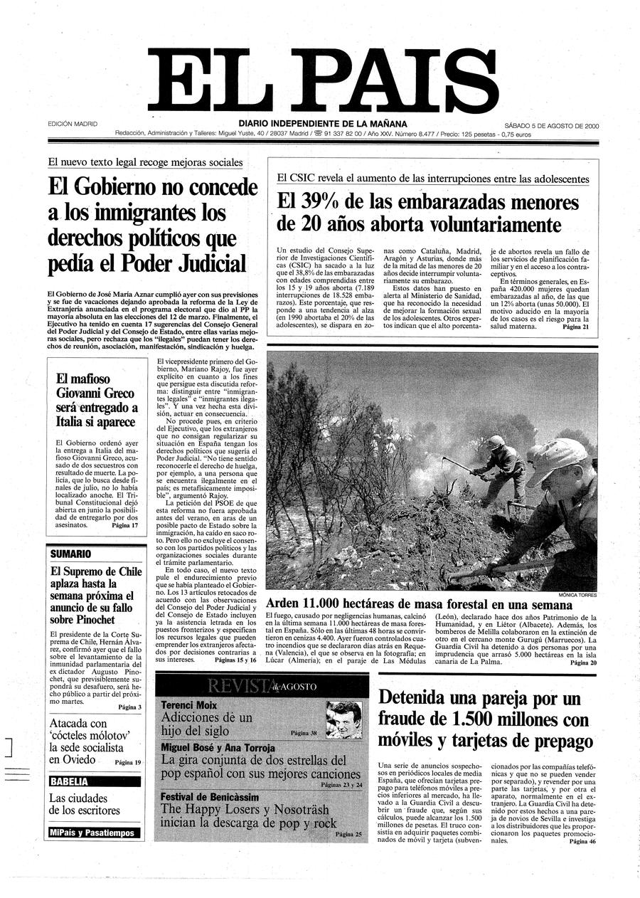 5 de Agosto de 2000