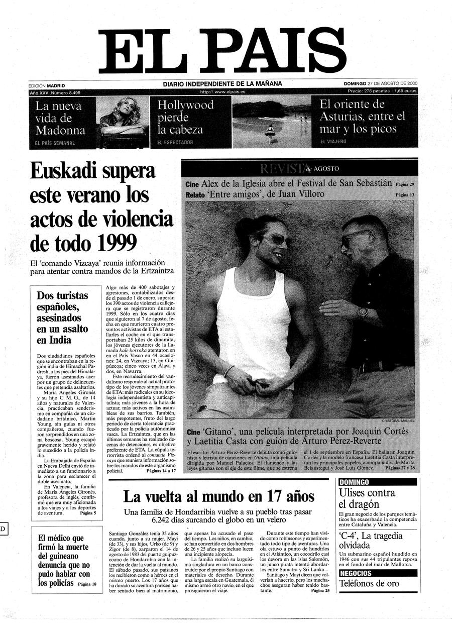 27 de Agosto de 2000