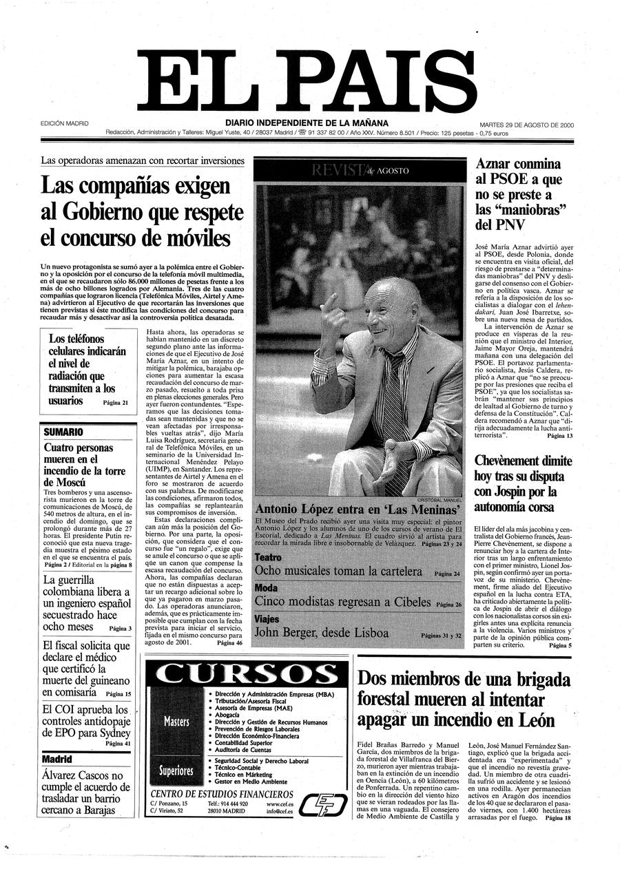 29 de Agosto de 2000