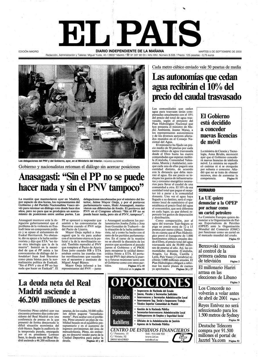 5 de Septiembre de 2000