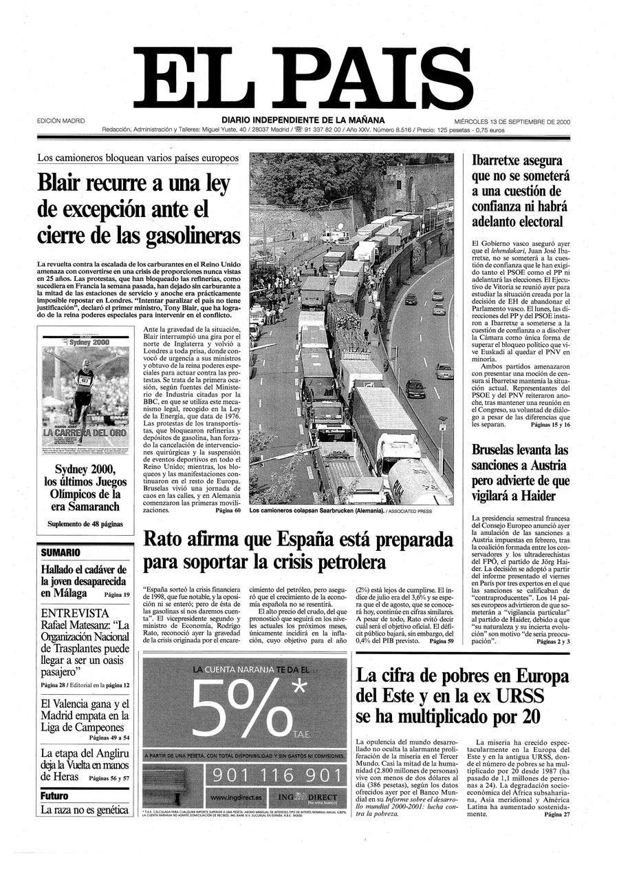 13 de Septiembre de 2000