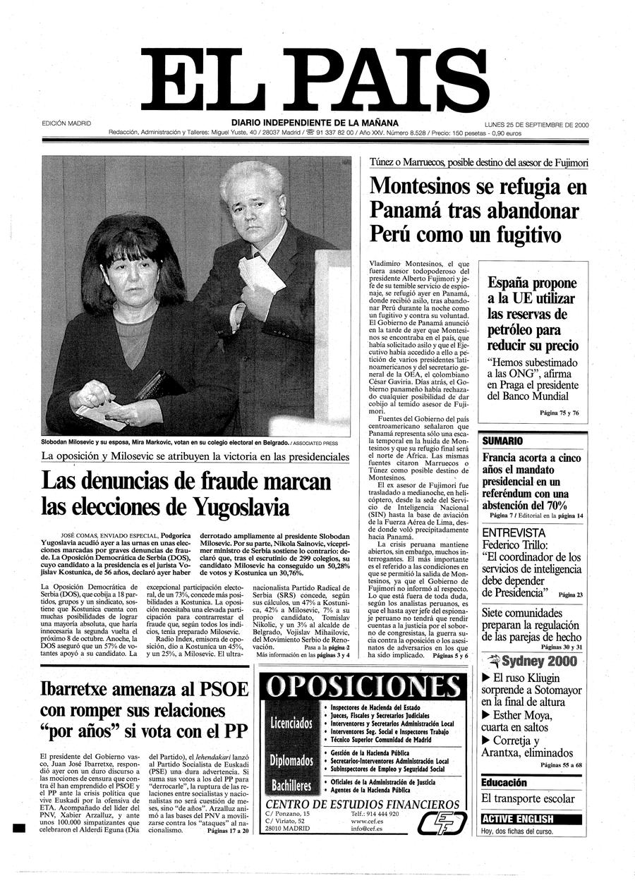 25 de Septiembre de 2000
