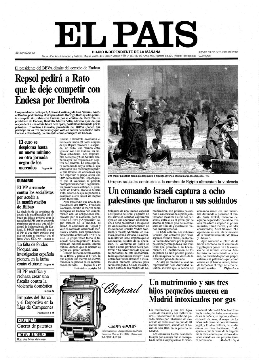 19 de Octubre de 2000